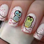 Manicure with owls, photo