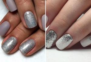 silver manicure