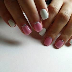 A manicure in light pink colors is suitable for young girls.