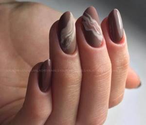 Matte texture in brown color