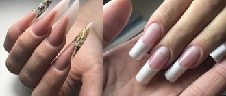 acrylic gel nail modeling