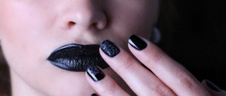 Fashionable black manicure 2022: trends and new items photo No. 1