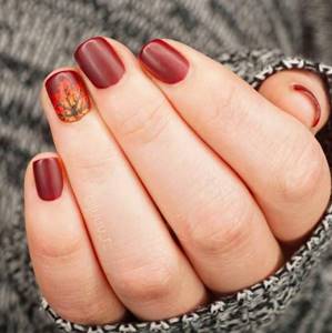 Fashionable autumn manicure 2022 - beautiful nail design photo No. 60