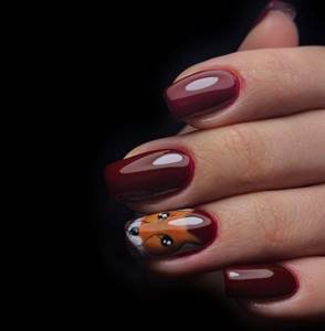 Fashionable autumn manicure 2022 - beautiful nail design photo No. 86