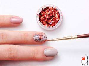 Fashionable autumn manicure 2022 - beautiful nail design photo No. 95