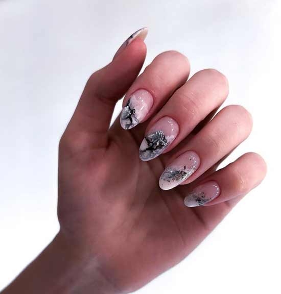 Marble on nails