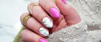 how to do marble manicure with varnish
