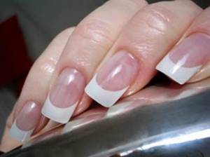 gel nail extension on tips