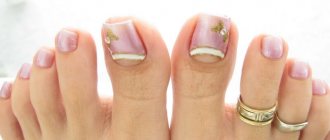 nail extensions with pedicure