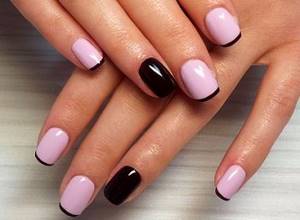 Unusual French manicure
