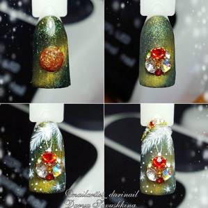 New Year&#39;s manicure 2022 with gel polish: new items, 150 photos