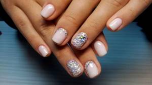 Nude with rhinestone accent