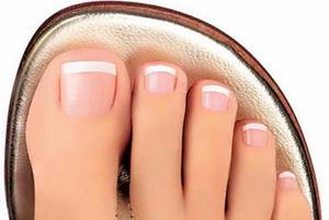 French pedicure for yourself
