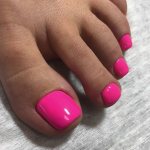 Pedicure pink