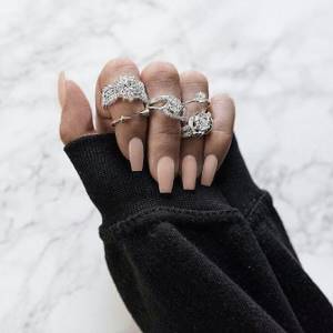 Selecting rings for a fashionable manicure