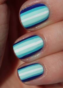 stripes on nails design