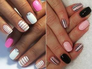 Stripes on nails