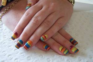 stripes on nails