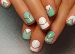 Simple designs on nails with gel polish for beginners