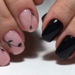 Simple designs on nails with gel polish