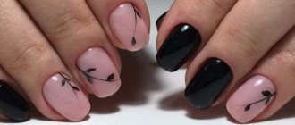 Simple designs on nails with gel polish
