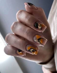 Transparent and abstraction on nails