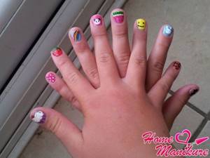 different designs for children&#39;s manicure
