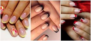 Different French manicure