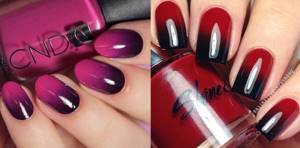 Fatal bright manicure for Halloween 2022 gradient on nails