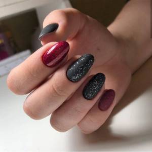 Chic black and red manicure: 100 ideas for bright nail design