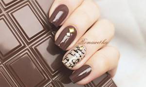 Chocolate manicure, photo
