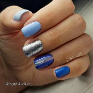 Blue manicure 2021-2022: fashion trends and stylish techniques