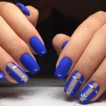 Blue manicure - photos and ideas