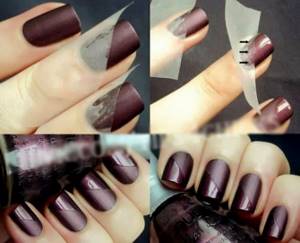 Combination of matte and glossy