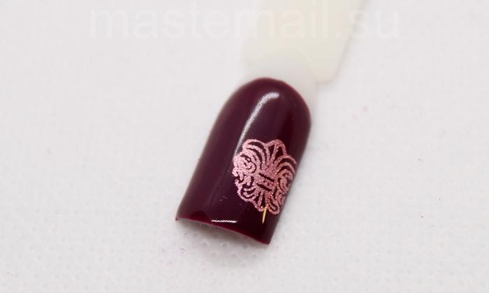 Stamping design with foil