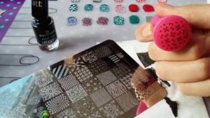 Stamping with shellac