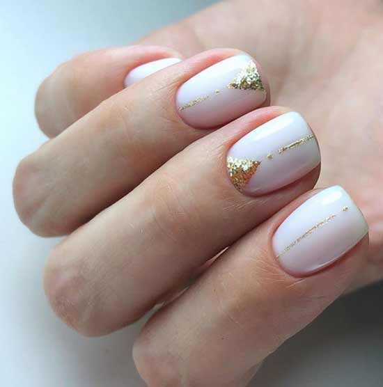 Wedding manicure for short nails: photos, trends, new items
