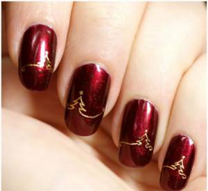 Themed manicure for the New Year 2016