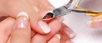 Cuticle removal for a neat manicure
