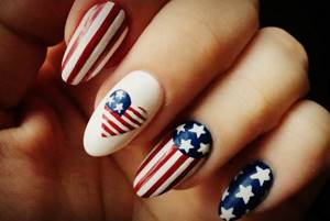 Type of American manicure