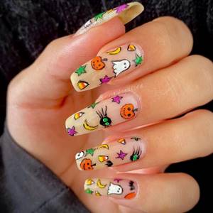 Bright, funny, beautiful, terrible: 50 new manicure ideas for Halloween 2022 31